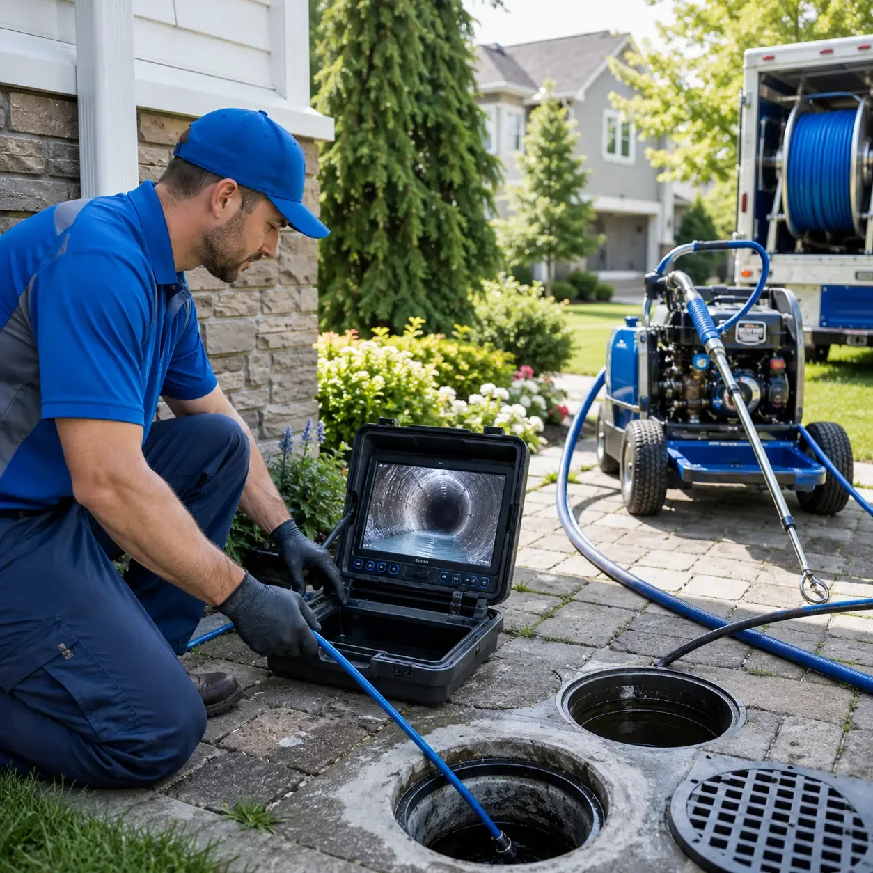 Outdoor drain cleaning professionals serving Andalusia, IL
