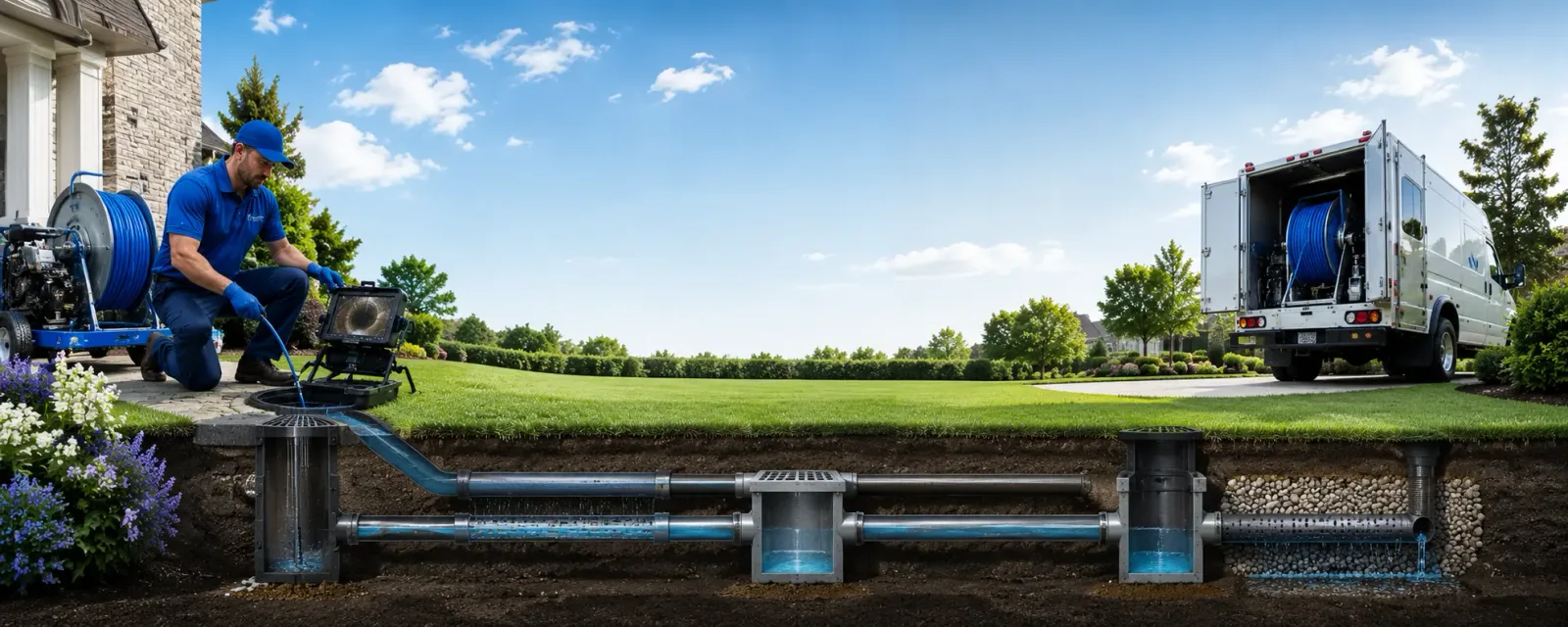 Outdoor drain cleaning information for Andalusia, IL